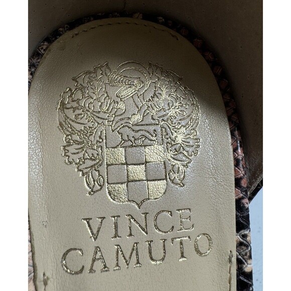 Vince Camuto Winderly Ankle Strap Sandals‎ 10M Snakeskin Heels - Picture 6 of 6